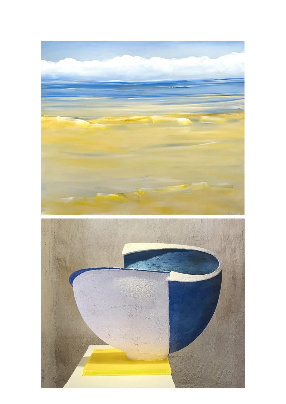 VERNISSAGE „Meerblick‟ Sa., 25. Mai / 15-20h mit Barbecue im Hof — Puck Steinbrecher, Malerei Martin McWilliam, Objekte    Zur Vernissage „Meerblick“ laden wir herzlich ein.  Der norddeutsche Maler Puck Steinbrecher zeigt in dieser Ausstellung maritime Motive seiner Heimat. Von der Küstenlandschaft ausgehend, kommt er zu immer abstrakteren Bildfindungen. Puck Steinbrecher ist zur Eröffnung anwesend. Im Dialog dazu stehen die keramischen Objekte von Martin McWilliam. Mit den Mitteln der Dekonstruktion erschafft er optisch irritierende Werke, die sich im Spannungsfeld der Dimensionen von Gefäß und Abbild bewegen.  GALERIE SCHEMM Rothenburg 38, 48143 Münster Tel: +49 251 43241